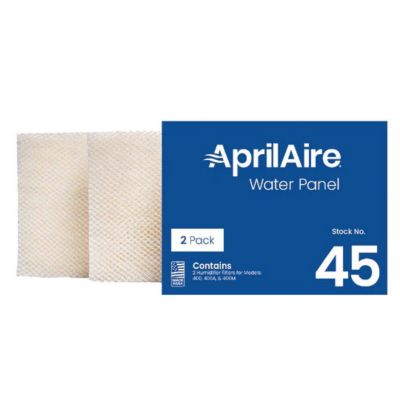 AprilAire 45, Replacement Humidifier Water Panel, 10 x 12-3/4 x 1-3/4", 2 Pack