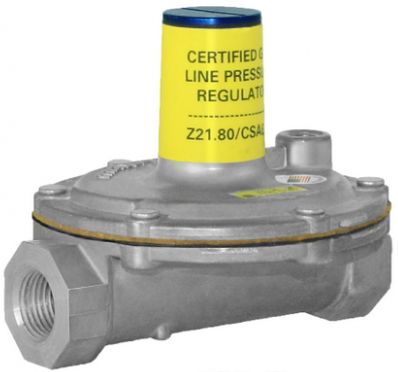 Lever Acting Design Line Pressure Regulator for 2 PSI Piping Systems 1/2" x 1/2 7" to 11" w.c. with 12A09 Vent Limiter