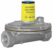 Lever Acting Design Line Pressure Regulator for 2 PSI Piping Systems 1/2" x 1/2 7" to 11" w.c. with 12A09 Vent Limiter