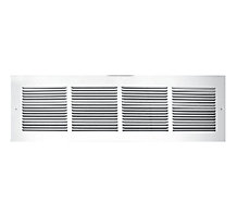 TRUaire 173, 6 x 14 In Stamped Steel Return Grille, 1/3" Blade Spacing, Pristine White