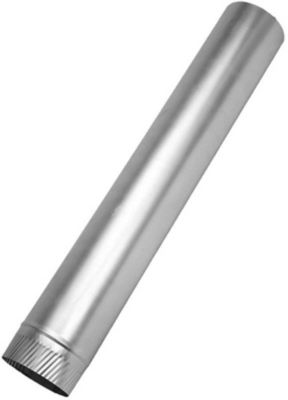 Galvanized Snaplock Pipe, 6", 30 Gauge