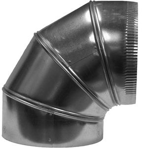 Cody #125, 12" dia. 90 Deg. Adjustable Elbow, Galvanized