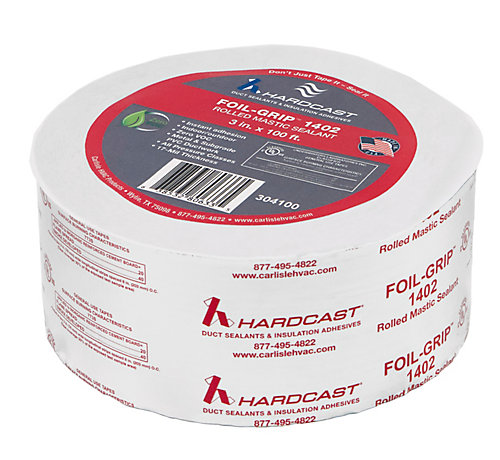 NEW HARDCAST 2"X100' 1402 FOIL GRIP MASTIC DUCK SEALANT TAPE FREE PRIORITY S&H 