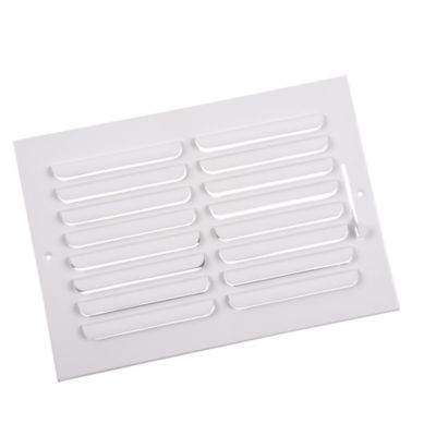 401 Series 12X08 1-Way Stamped Curved Blade Register with Multi-Shutter Damper Steel