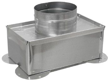 Cody 641R-R6, 8" x 4" x 5" Insulated Register Box, with Flange