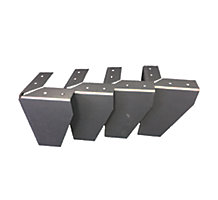 The Metal Shop 001-360, Corner Legs for Return Air Stands, 4" Height
