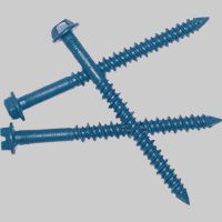 1/4" x 1-3/4" Hex Washer Head Tapcon with Bit, (100/Box)