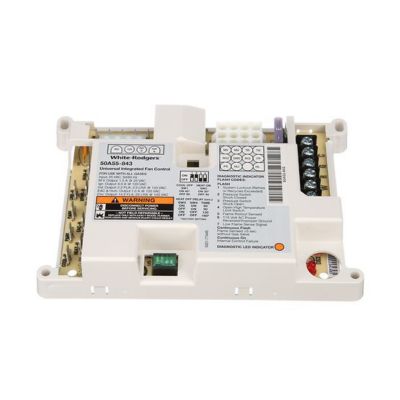 White-Rodgers 50A55-843, Universal Silicon Carbide Integrated Furnace Control, 24 VAC, 120 VAC