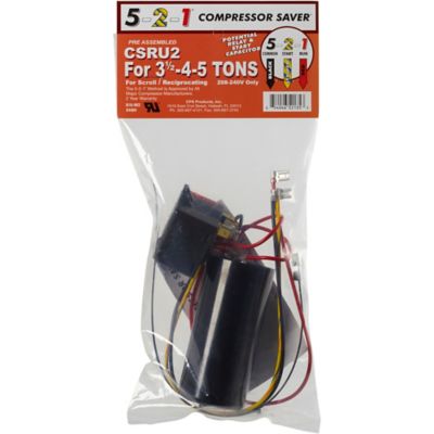 CPS CSRU2, 5-2-1 Hard Start Compressor Saver for 3-1/2 to 5 Ton A/C Units