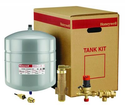 Honeywell TK30PV125FM/U, TK Series Combo Boiler Trim Kit with SuperVent, 4.4 Gal Tank, 1-1/4" NPT Supervent, 1/2" NPT Tank