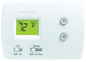 Honeywell TH3110D1008 PRO 3000, Non-Programmable Digital Thermostat, Single Stage