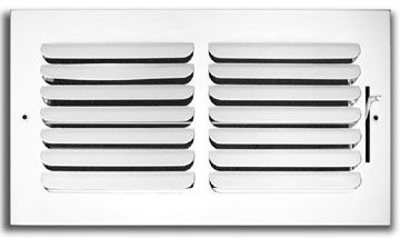401 Series 14X10 1-Way Stamped Curved Blade Register with Multi-Shutter Damper Steel
