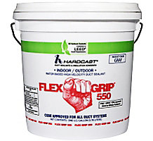 Hardcast 304132, Flex-Grip 550 Water Based Duct Sealant, Gray, 1 Gallon Pail