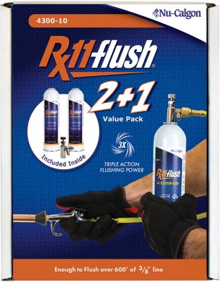 Rx11-Flush 4300-10, A/C & Refrigeration Flush, (2) 1 lb. Display Value Pack