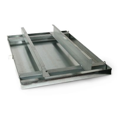 Miami Tech DPG2648, Metal Drain Pan with Rails, 48 x 26 x 2 Inch