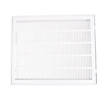 TRUaire 190, 20 x 25 In Stamped Steel Return Louver Filter Grille, Fixed Hinge Face; Accepts 1" Filter; 1/2" Blade Spacing, Pristine White