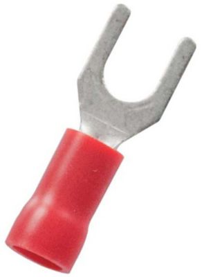 SL T1047 INS SPADE FORK CONN 22-18 RED8