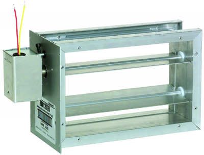 08" x 12" Rectangular Parallel Blade Damper, Bottom Mount