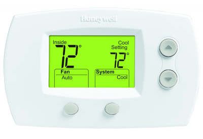 Honeywell TH5220D1029 FocusPRO5000, Non-Programmable Thermostat, Multi-Stage