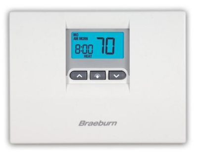 Braeburn 2000 Builder, Programmable 5-2 Day Single Stage Thermostat