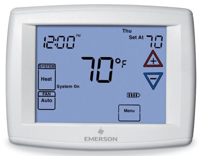 White Rodgers 1F95-1277 Blue, Programmable Universal Thermostat, 5-1-1 Day, Multi-Stage, Heat Pump, Touchscreen