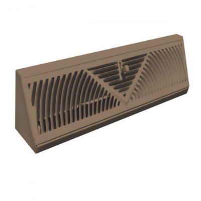 118S 18 Stamped Supply Baseboard Grille" Brown