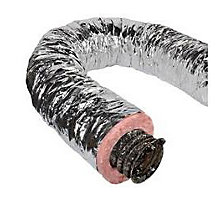 Atco 13102404, 30 Series UL Listed Insulated Flexible Duct, 4" x 25', R-8.0 Insulated, Bagged