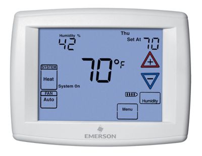 White Rodgers 1F97-1277 Blue, Programmable Thermostat, 7 Day, Single Stage, 12 in. Touchscreen Display