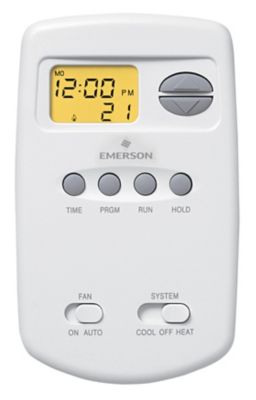 White Rodgers 1E78-151, Programmable Thermostat, 5-2 Day, Single Stage, Vertical