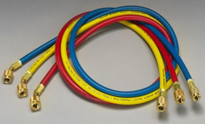 Yellow Jacket 21983 Plus II 1/4" Hose Set of 3, 36" for CFC, HCFC and HFC Refrigerants
