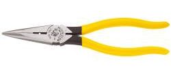 Klein D203-8N  8" Heavy Duty Long Nose Side Cutting Wire Stripping Pliers