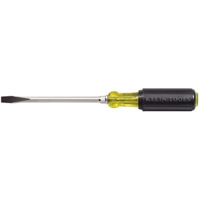 Klein 602-6 5/16" Keystone Screwdriver, 6" Round-Shank, Cushion Grip