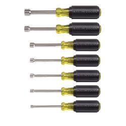 Klein 631 3" Shaft Nut Driver Set, Cushion Grip, 7 Piece