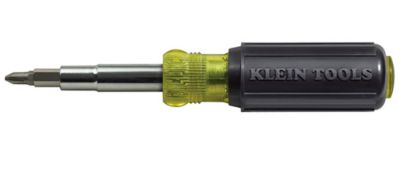 Klein 32500 11-IN-1 #1 and #2 Phillips Screwdriver/Nut Driver, 4" Shaft, Cushion Grip