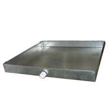 Drain Pans, 30" W x 60" L, 26 GA, Standard with one drain plug on long side