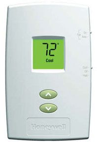 Honeywell TH1110DV1009/U, Vertical Non-Programmable Digital Thermostat, Conventional 1 Heat/1 Cool