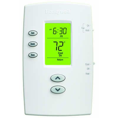 Honeywell TH2110DV1008 PRO 2000, Programmable Thermostat, 5-2 Day, Single Stage, Vertical
