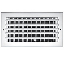Tru-Aire 301M, 14 Inch x 8 Inch, White, Supply Air Register, Wall or Ceiling Mount