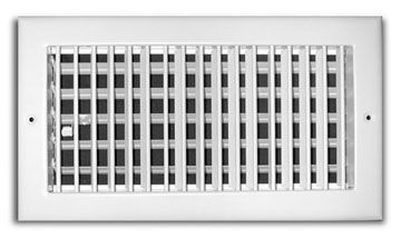 210 Series 14X08 Adjustable Side Wall/Ceiling Supply Grille, Aluminum