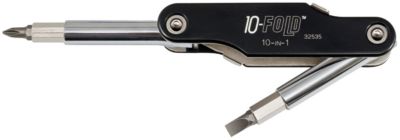 Klein 32535 10 Fold 10 in 1 #1 and #2 Phillips Screwdriver/Nut Driver