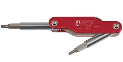 Klein 32538 10-Fold 10 in1 Hex Screwdriver/Nut Driver, 10-Piece