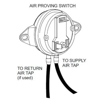 Healthy Climate Y3786, Air Proving Switch Kit, SPST N.O., 24 Volt, 3 Amp