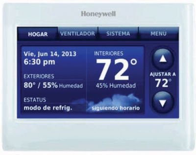 Honeywell THX9421R5021WW, Touchscreen Programmable Thermostat, Heat Pump 4 Heat/2 Cool, Conventional 3 Heat/2 Cool