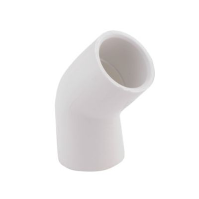 Schedule 40 PVC 45 Deg Elbow, 3/4 IN, Soc x Soc, 10/pkg