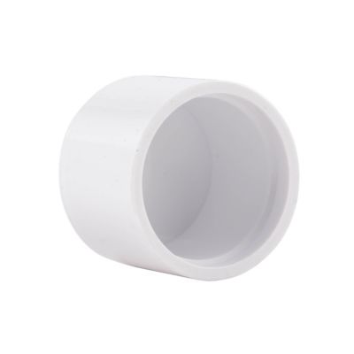 Schedule 40 PVC Cap, 3/4 IN, Soc, 10/pkg