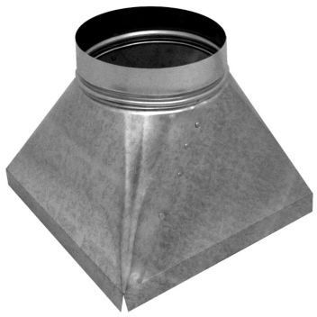Southwark Metal 12.25" x 16" x 14", Rectangular to Round Transition