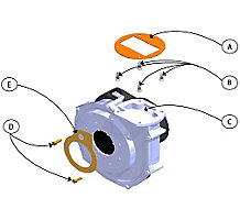 Lennox 550002292, Blower Kit for Wall Mounted Condensing Gas Boiler GWM-150