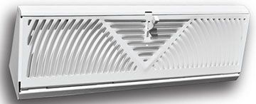 118S Stamped Supply Baseboard Grille, White
