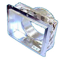 M&M #602R8, 10" x 10" x 8" DucTite Register Box, R8 Duct Wrap, with Snap-Rail Flange