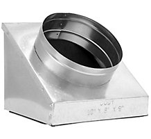 Cody 645R8664, Insulated Slant Top Register Boot, 6 x 6 x 4", R8 Insulated Liner; 45 Deg Slant; With Flange